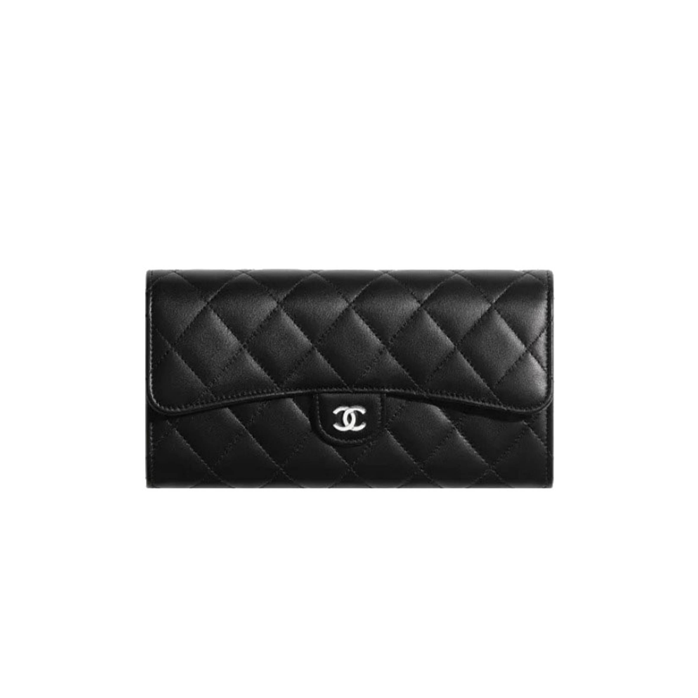 CHANEL CLASSIC LONG FLAP WALLET SILVER HARDWARE AP0241 Y01480 C3906 (19.5*10.5*3cm) CHANEL CLASSIC LONG FLAP WALLET SILVER HARDWARE AP0241 Y01480 C3906 (19.5*10.5*3cm)